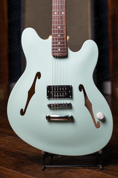 Fender Tom DeLonge Starcaster Semi-Hollow Electric Guitar - Satin Surf Green