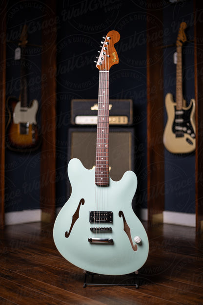 Fender Tom DeLonge Starcaster Semi-Hollow Electric Guitar - Satin Surf Green