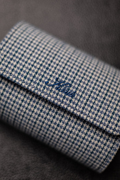 KRUK Grey/Blue Pepita 2-Watch Case
