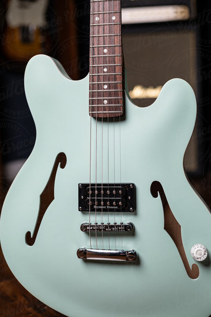 Fender Tom DeLonge Starcaster Semi-Hollow Electric Guitar - Satin Surf Green