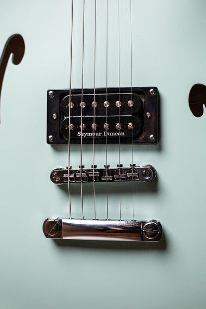 Fender Tom DeLonge Starcaster Semi-Hollow Electric Guitar - Satin Surf Green