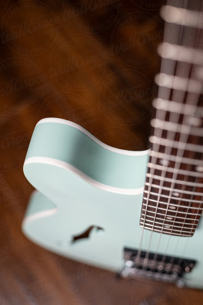 Fender Tom DeLonge Starcaster Semi-Hollow Electric Guitar - Satin Surf Green
