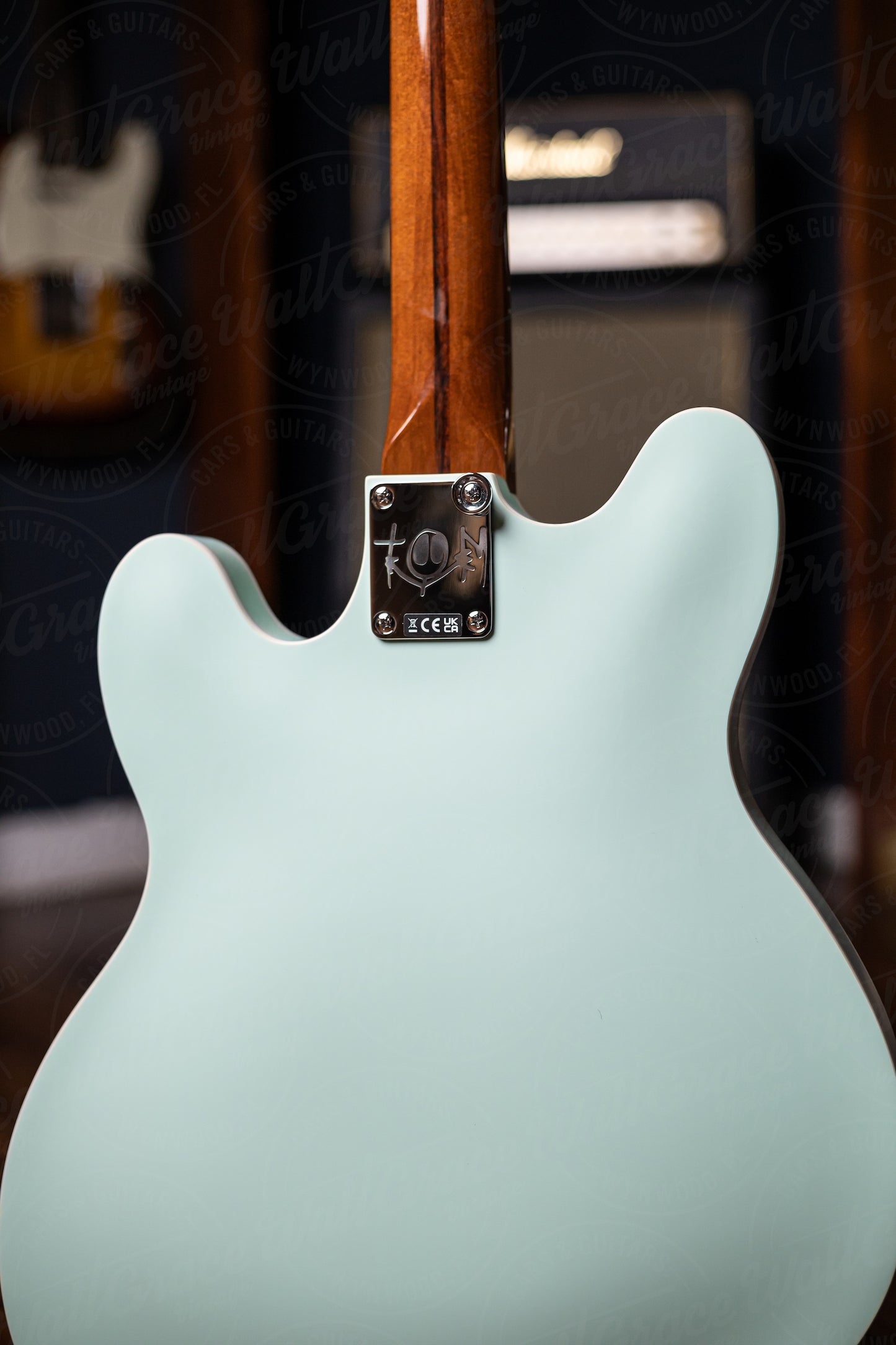 Fender Tom DeLonge Starcaster Semi-Hollow Electric Guitar - Satin Surf Green