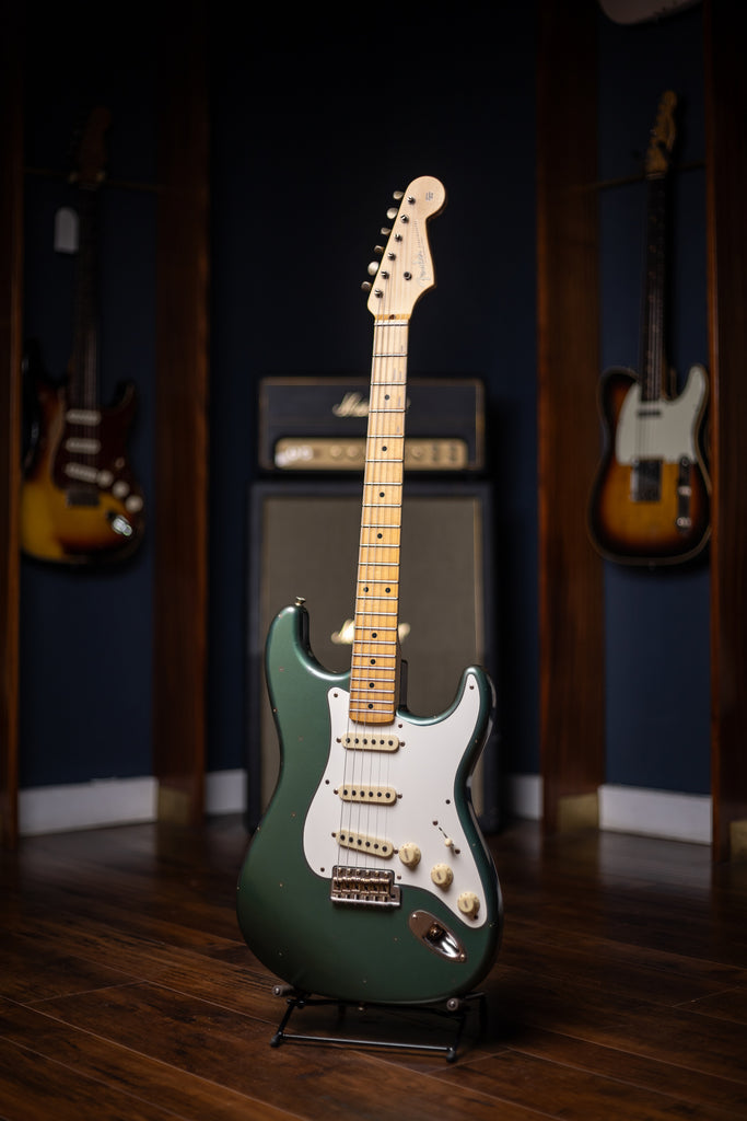 Fender Custom Shop 1956 Journeyman Relic Stratocaster Electric Guitar - Aged Sherwood Green Metallic