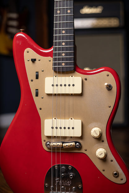 2025 Fender Custom Shop Journeyman 1959 250K Jazzmaster Electric Guitar - Aged Dakota Red