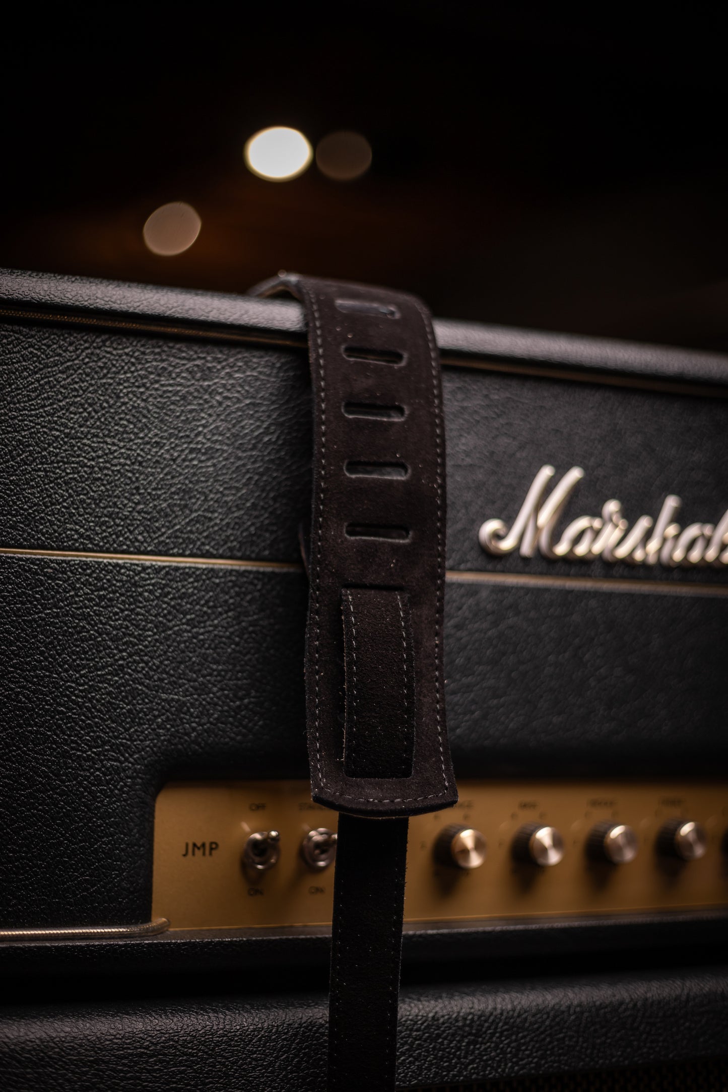 Walt Grace Vintage Wool with Black Suede Guitar Straps