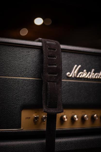 Walt Grace Vintage Wool with Black Suede Guitar Straps