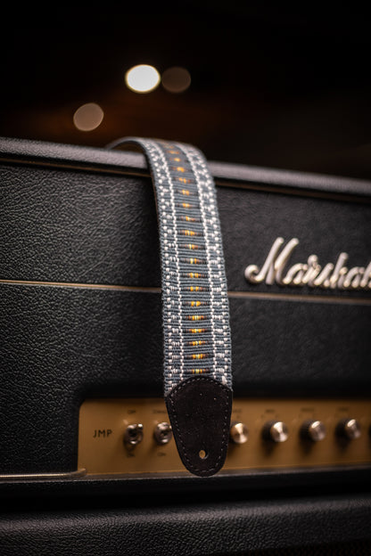 Walt Grace Vintage Wool with Black Suede Guitar Straps