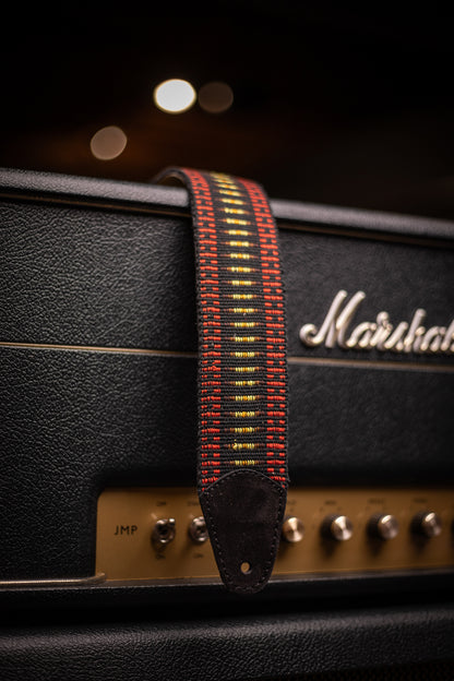 Walt Grace Vintage Wool with Black Suede Guitar Straps