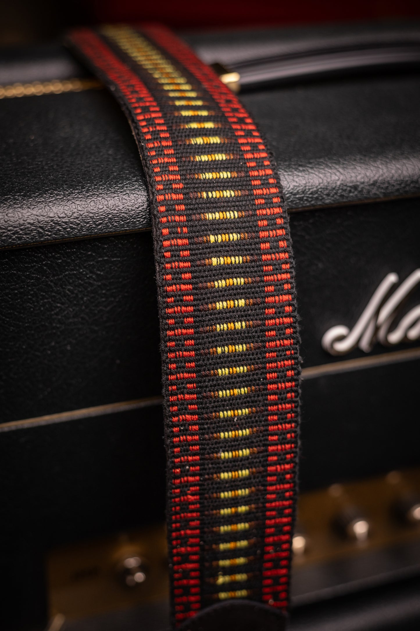 Walt Grace Vintage Wool with Black Suede Guitar Straps