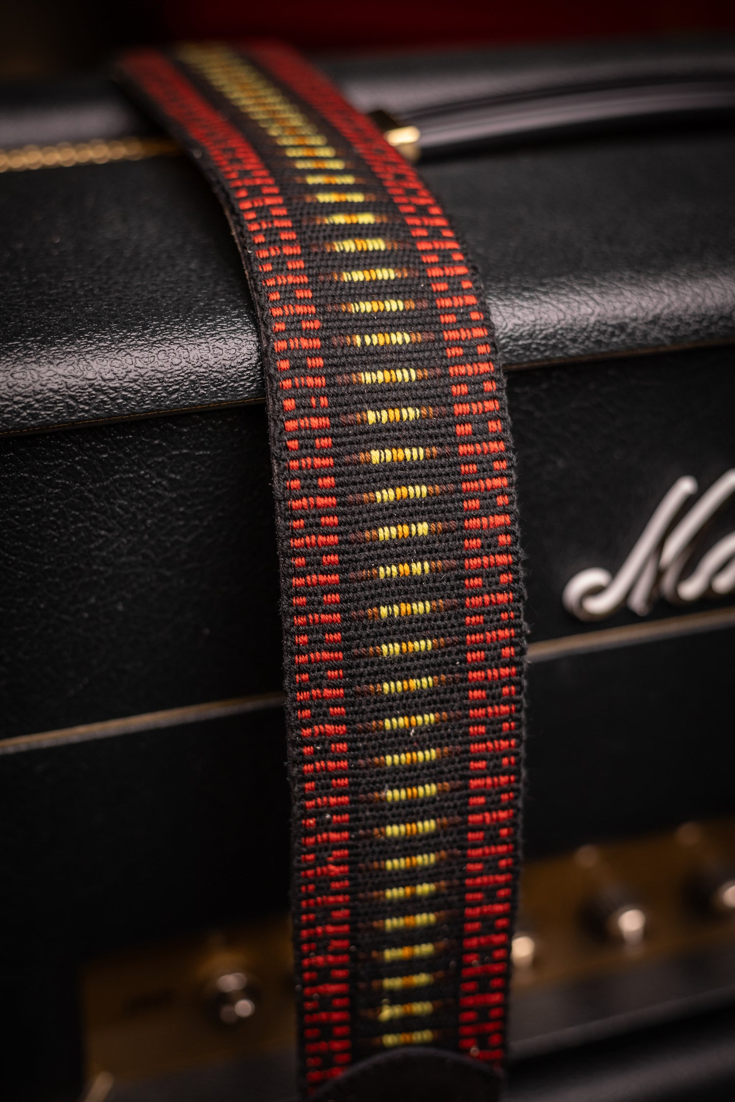Walt Grace Vintage Wool with Black Suede Guitar Straps