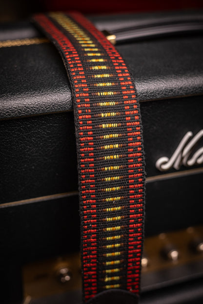 Walt Grace Vintage Wool with Black Suede Guitar Straps