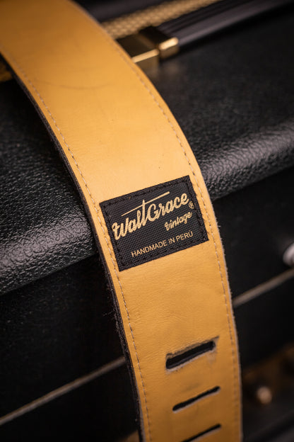 Walt Grace Vintage Wool with Black Suede Guitar Straps