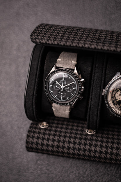 KRUK Jet Black Pepita with Black 2-Watch Case