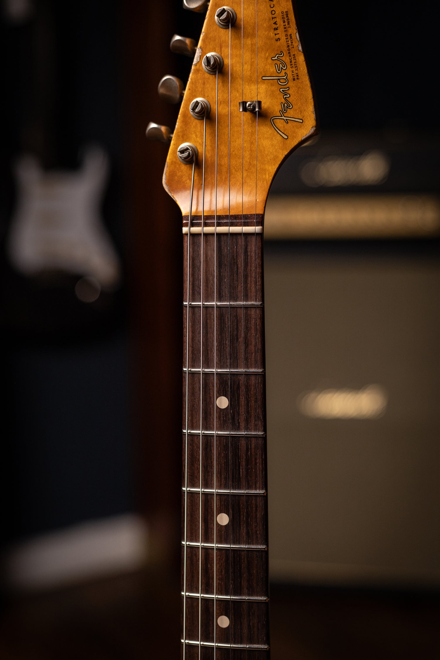 Fender Custom Shop 1963 Stratocaster Electric Guitar - Surf Green over 3-color Sunburst, Super Heavy Relic