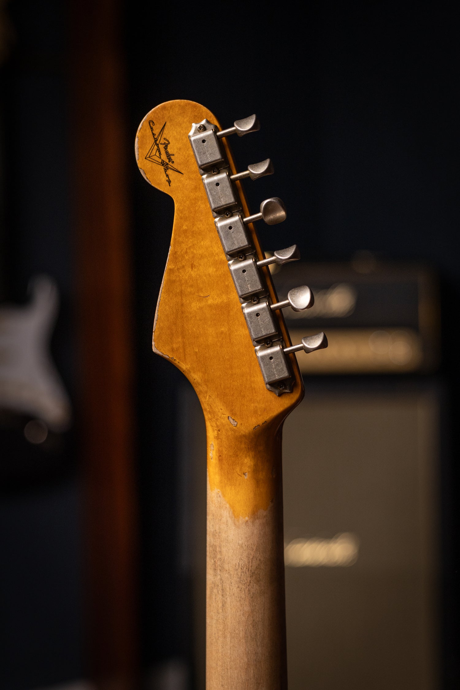Fender Custom Shop 1963 Stratocaster Electric Guitar - Surf Green over 3-color Sunburst, Super Heavy Relic