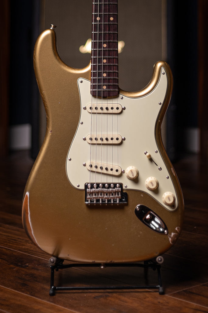 Fender Custom Shop Late-1962 Stratocaster Relic Closet Classic Hardware Electric Guitar - Aged Aztec Gold