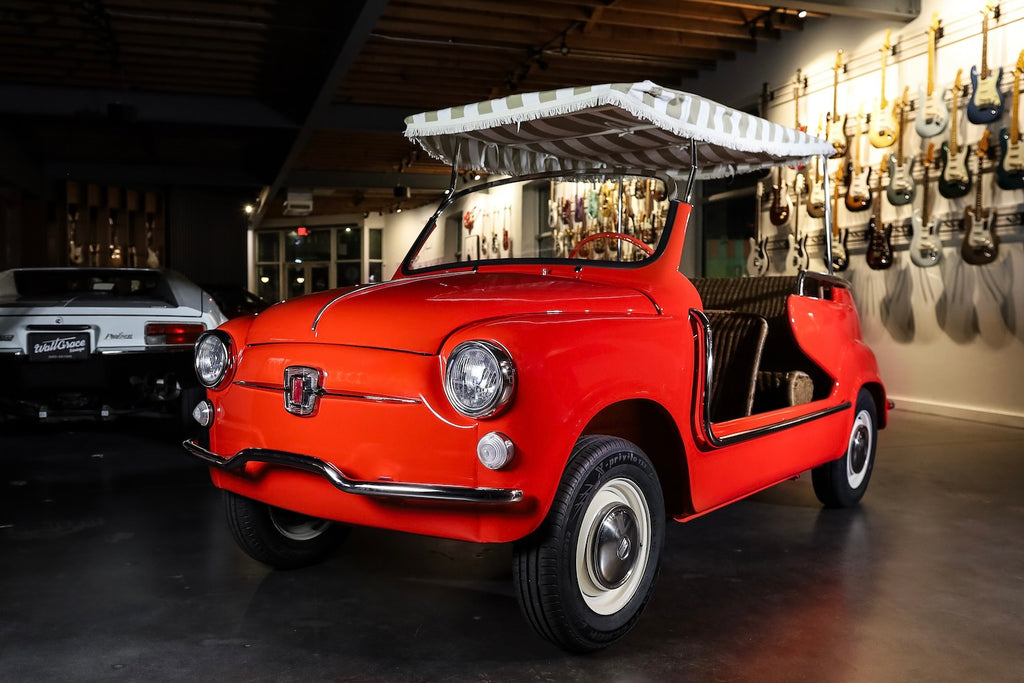 1963 Fiat 600 “Jolly" | Red and Tan Wicker