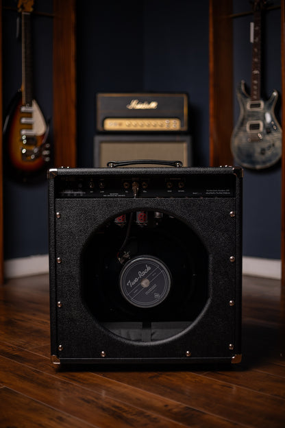 IN STOCK! Two-Rock Traditional Clean 100 Watt 1x12” Tube Combo Amp - Black Bronco, Blues Breaker Cloth, White Piping