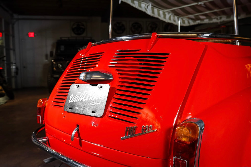 1963 Fiat 600 “Jolly" | Red and Tan Wicker