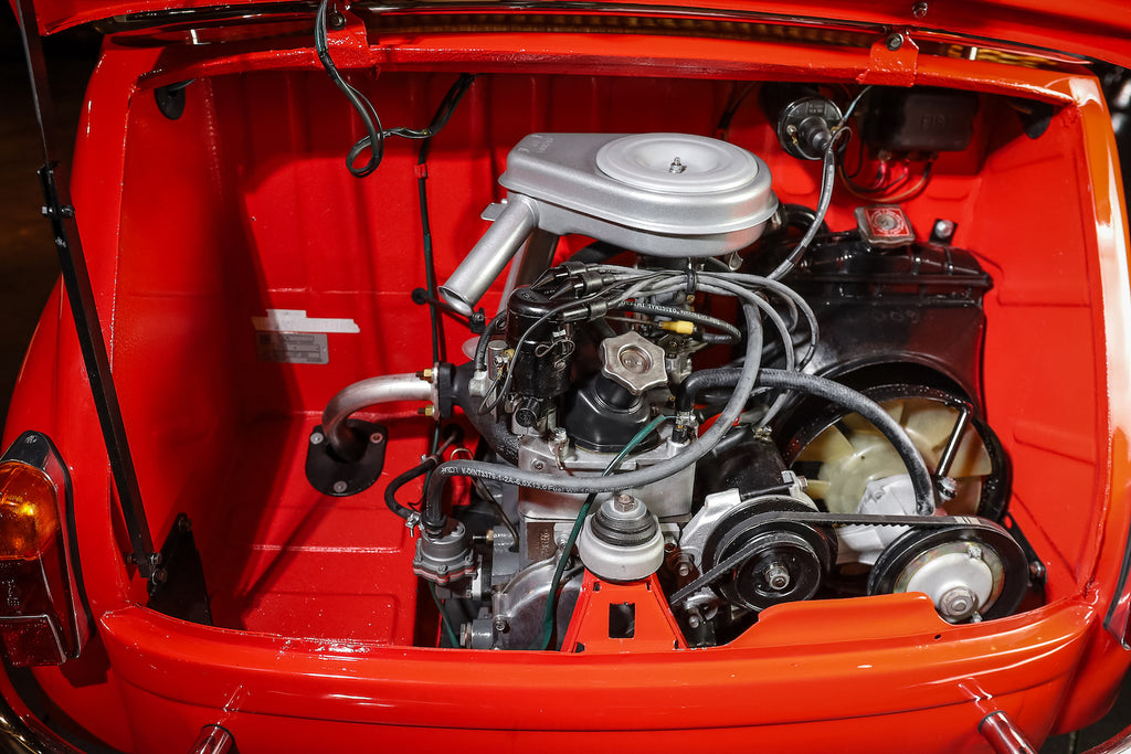 1963 Fiat 600 “Jolly" | Red and Tan Wicker