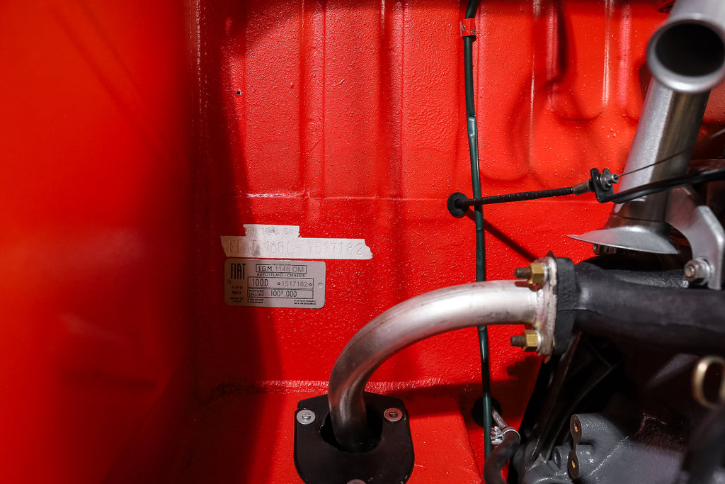 1963 Fiat 600 “Jolly" | Red and Tan Wicker