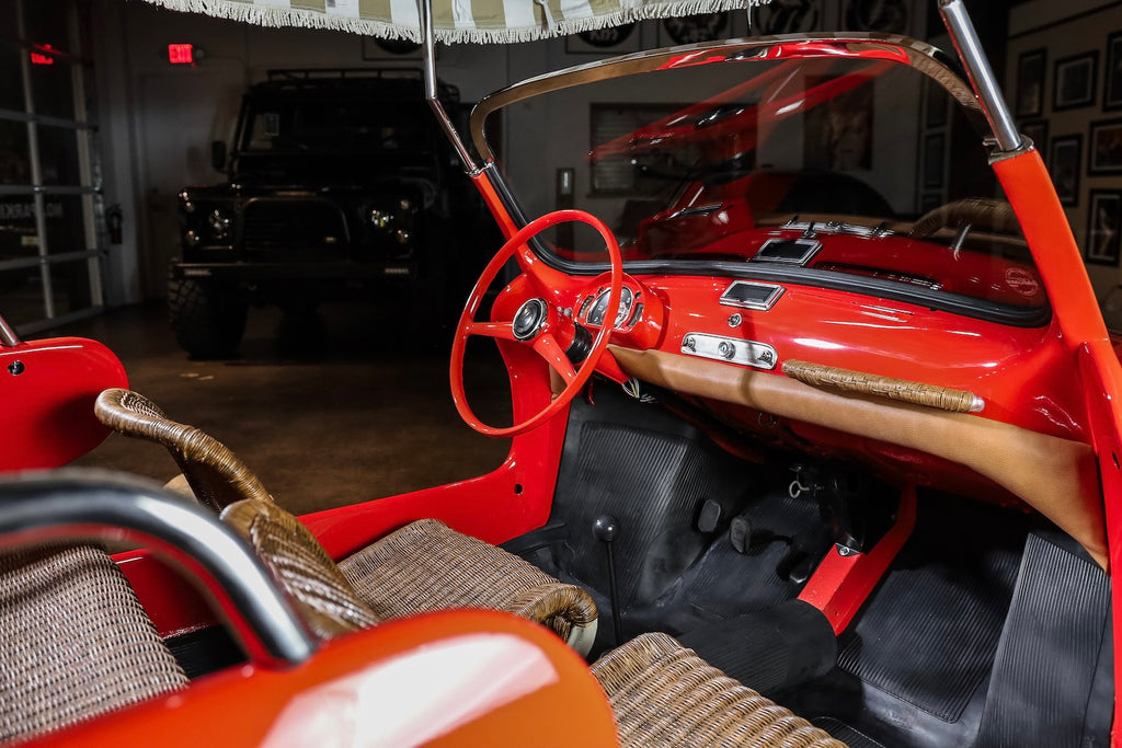 1963 Fiat 600 “Jolly" | Red and Tan Wicker