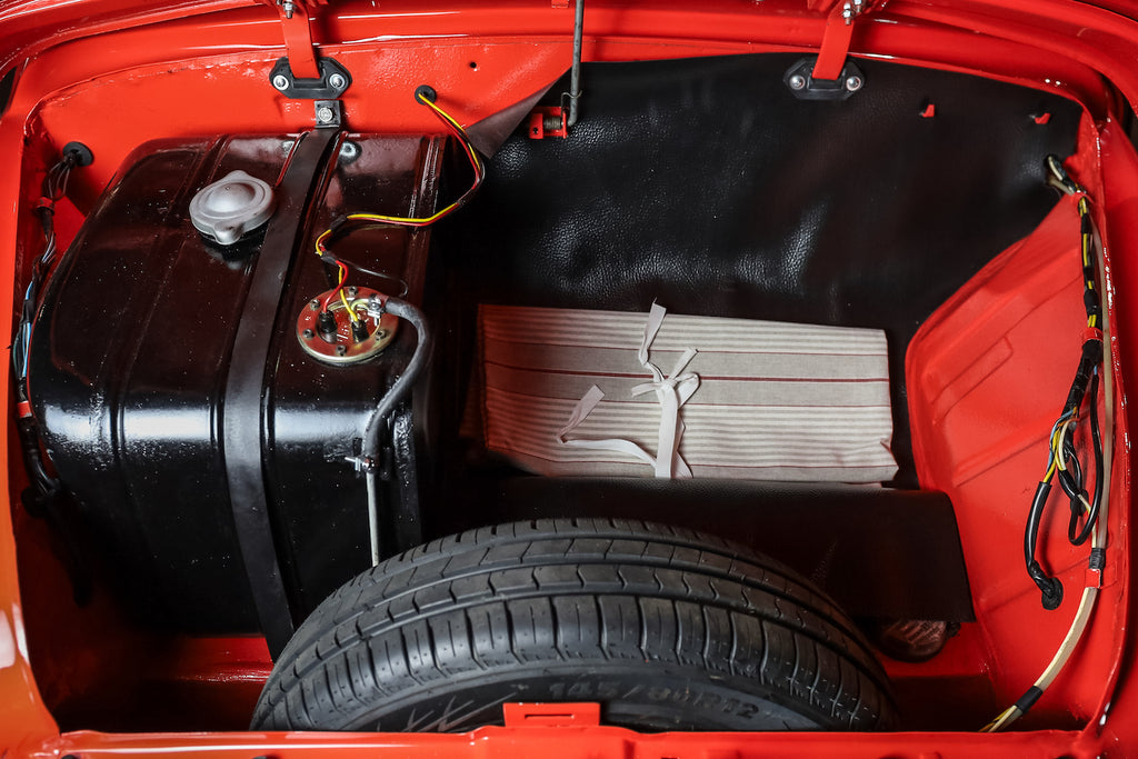 1963 Fiat 600 “Jolly" | Red and Tan Wicker