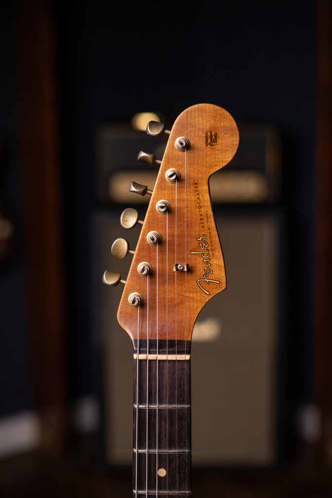 Fender Custom Shop Limited Edition '59 Stratocaster Heavy Relic Electric Guitar - Aged Sherwood Green Metallic