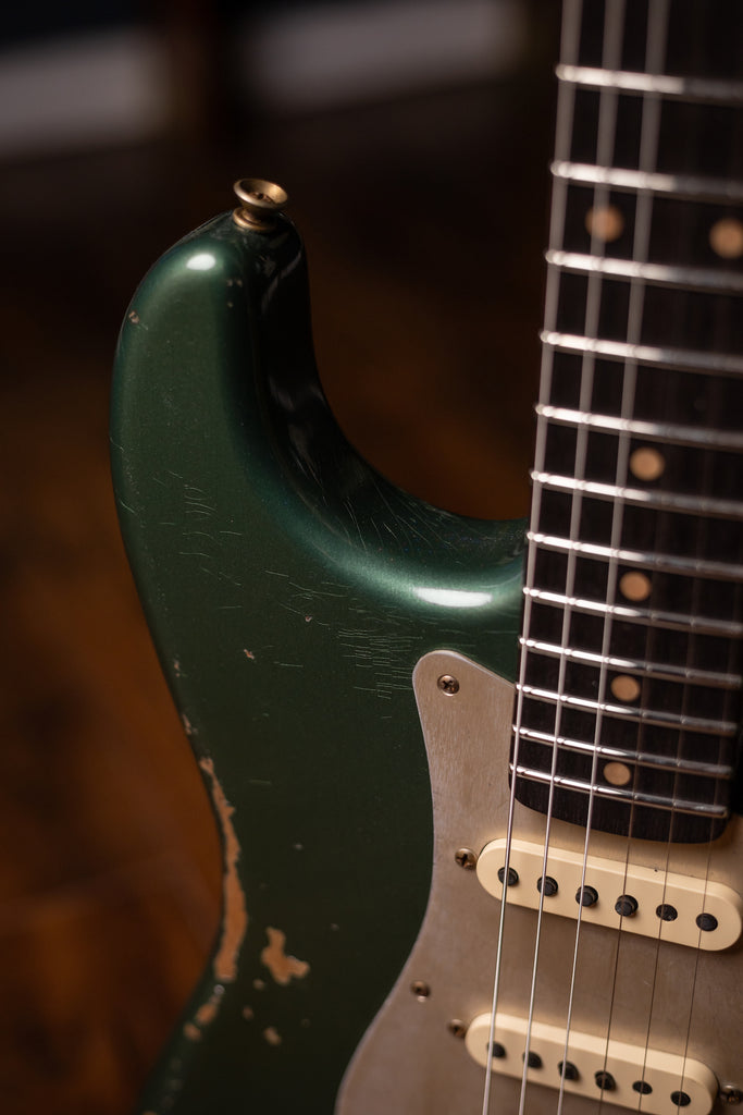 Fender Custom Shop Limited Edition '59 Stratocaster Heavy Relic Electric Guitar - Aged Sherwood Green Metallic