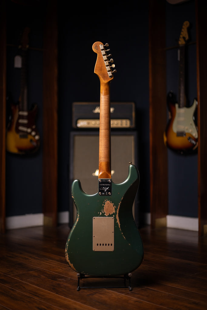 Fender Custom Shop Limited Edition '59 Stratocaster Heavy Relic Electric Guitar - Aged Sherwood Green Metallic