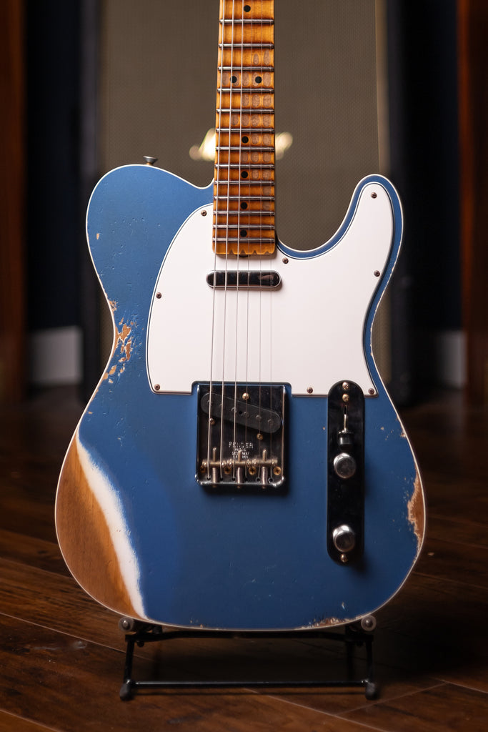 Fender Custom Shop 1965 Telecaster Custom Heavy Relic Electric Guitar - Aged Lake Placid Blue