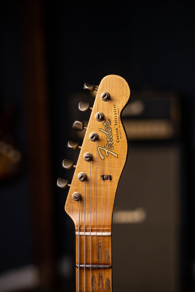 Fender Custom Shop 1965 Telecaster Custom Heavy Relic Electric Guitar - Aged Lake Placid Blue