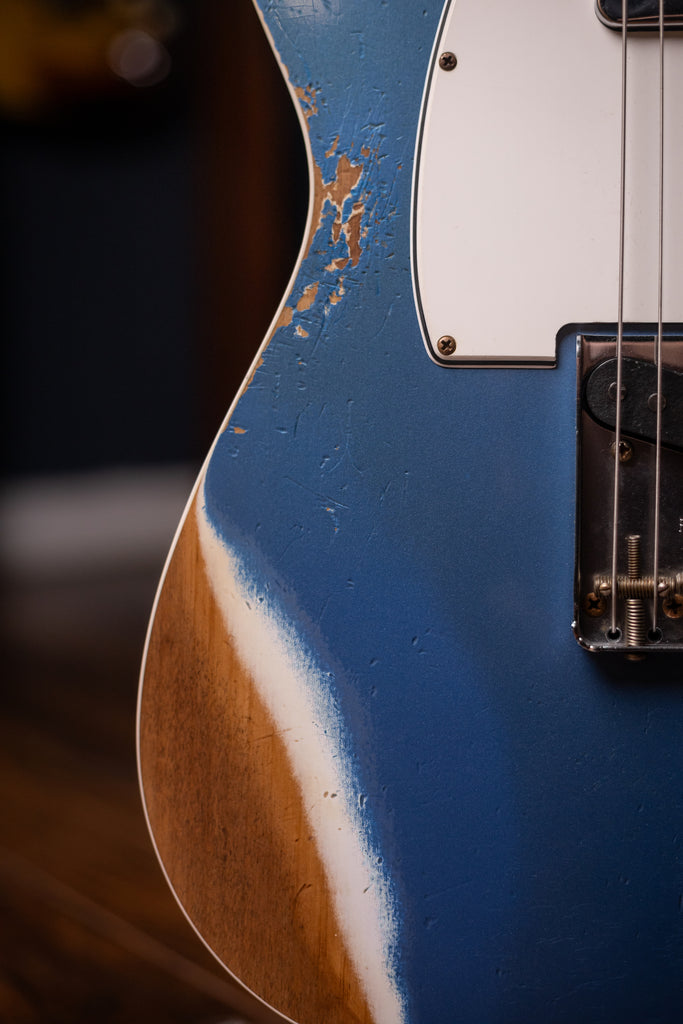 Fender Custom Shop 1965 Telecaster Custom Heavy Relic Electric Guitar - Aged Lake Placid Blue