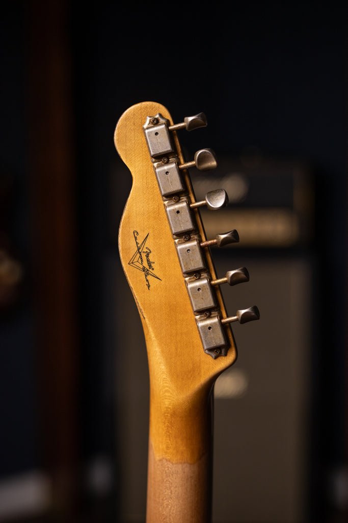 Fender Custom Shop 1965 Telecaster Custom Heavy Relic Electric Guitar - Aged Lake Placid Blue