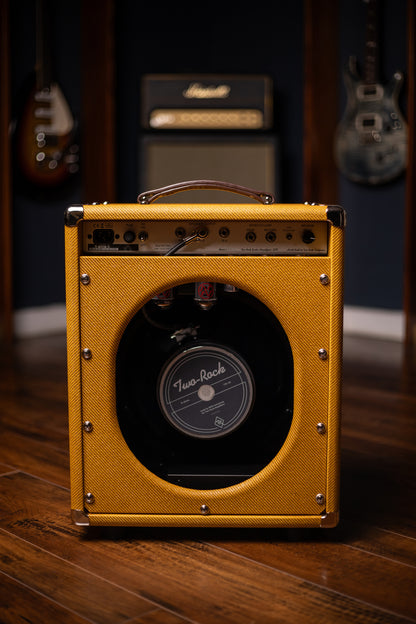 IN STOCK! Two-Rock Studio Signature 35 Watt Combo Amp - Lacquered Amber Tweed, Oxblood Stripe Cloth, Maroon Piping