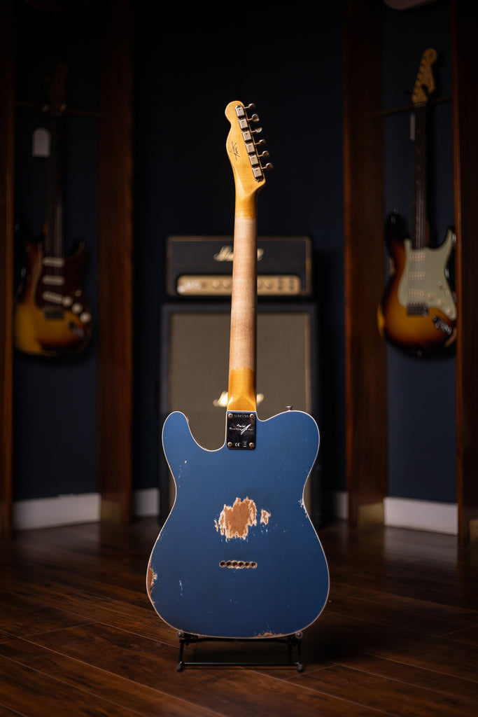 Fender Custom Shop 1965 Telecaster Custom Heavy Relic Electric Guitar - Aged Lake Placid Blue