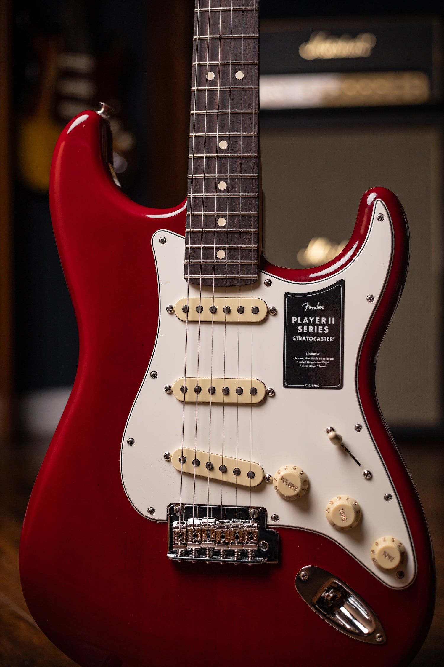 Fender Player II Stratocaster Electric Guitar - Transparent Cherry