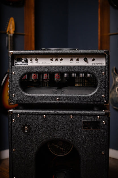 IN-STOCK! - Two-Rock Bloomfield Drive 100/50w Tube Head and Cabinet - Black Bronco Tolex, Large Checked Cloth, White Piping