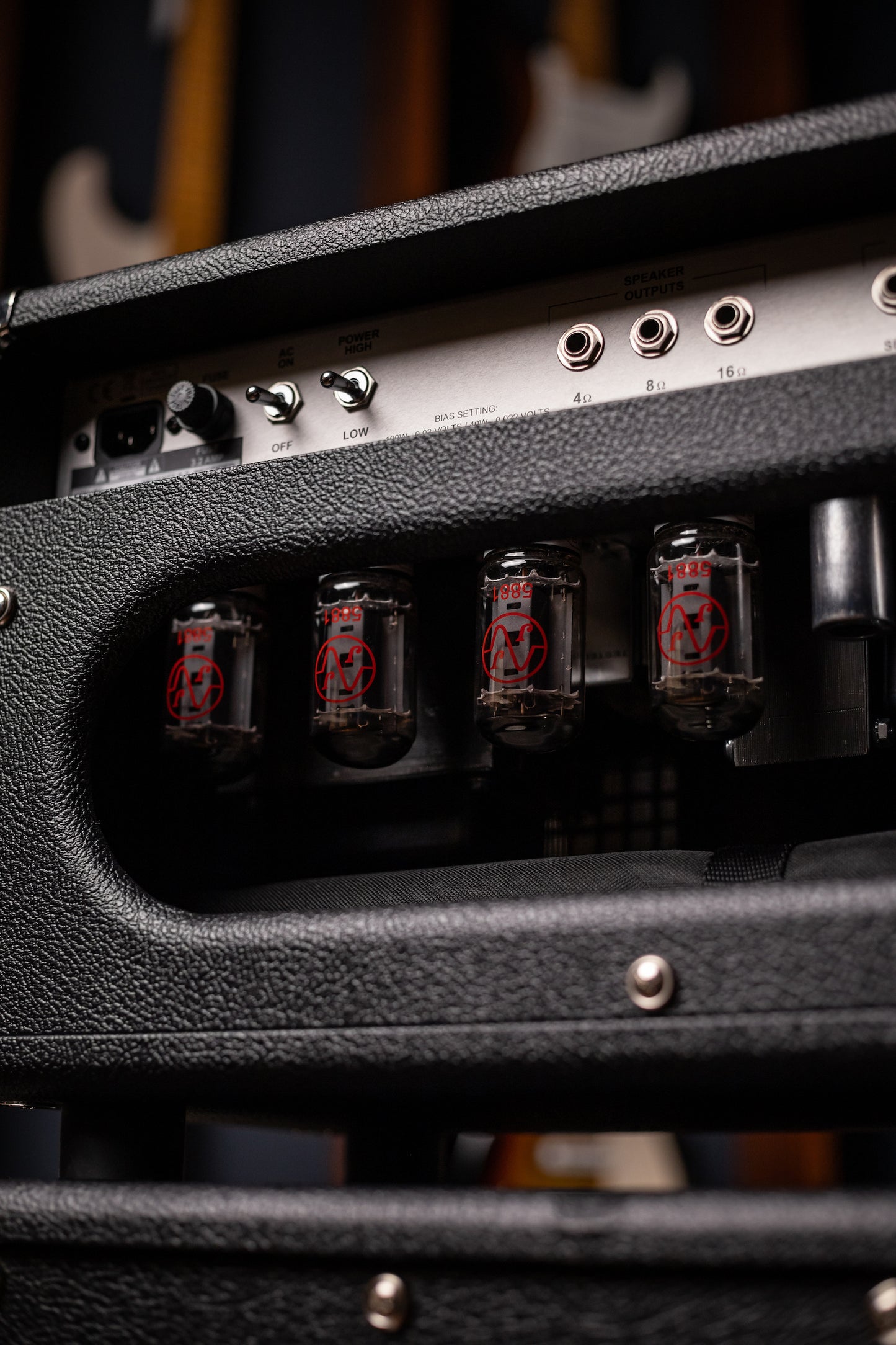 IN-STOCK! - Two-Rock Bloomfield Drive 100/50w Tube Head and Cabinet - Black Bronco Tolex, Large Checked Cloth, White Piping