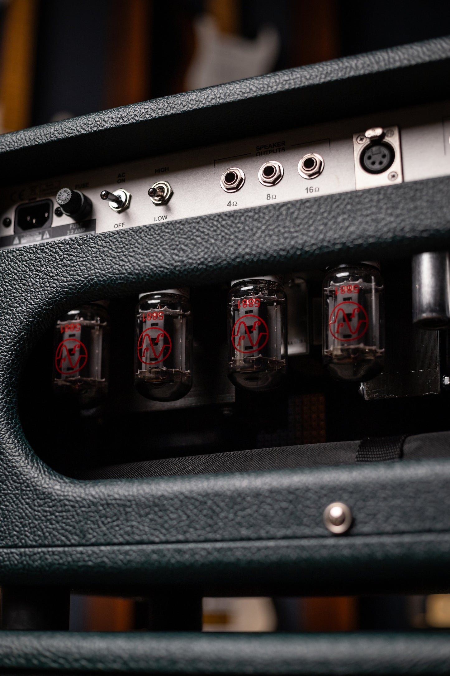 IN STOCK! Two-Rock Classic Reverb 100 Watt Head And 12-65B 2x12 Extension Cabinet - British Green, Salt & Pepper Cloth, White Piping