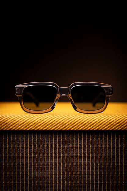 Johann Wolff Sunglasses - Rindt in Smoke w/ Blue Polarized Lenses