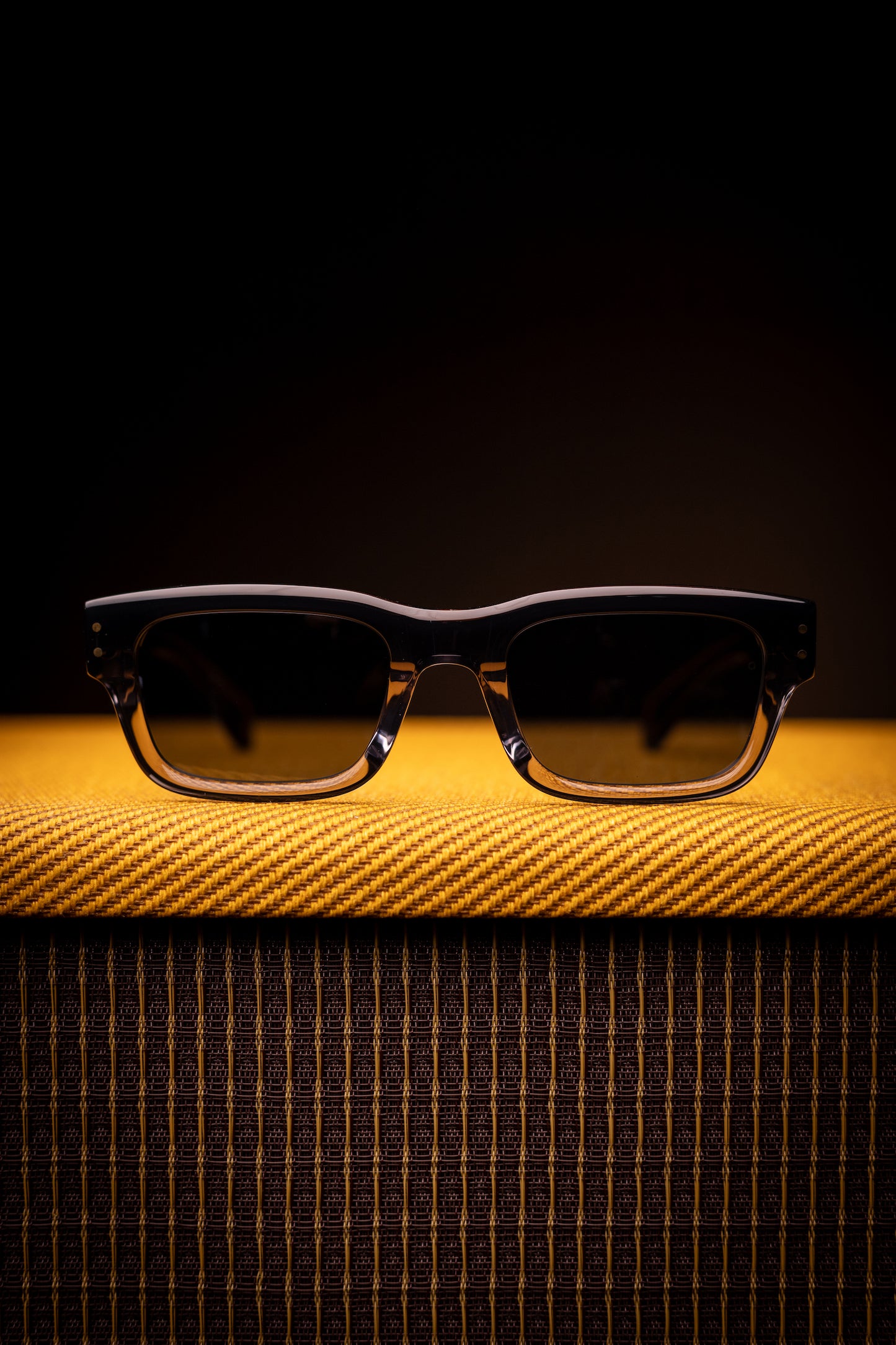 Johann Wolff Sunglasses - Konrad in Black Fade w/ Blue Polarized Lenses