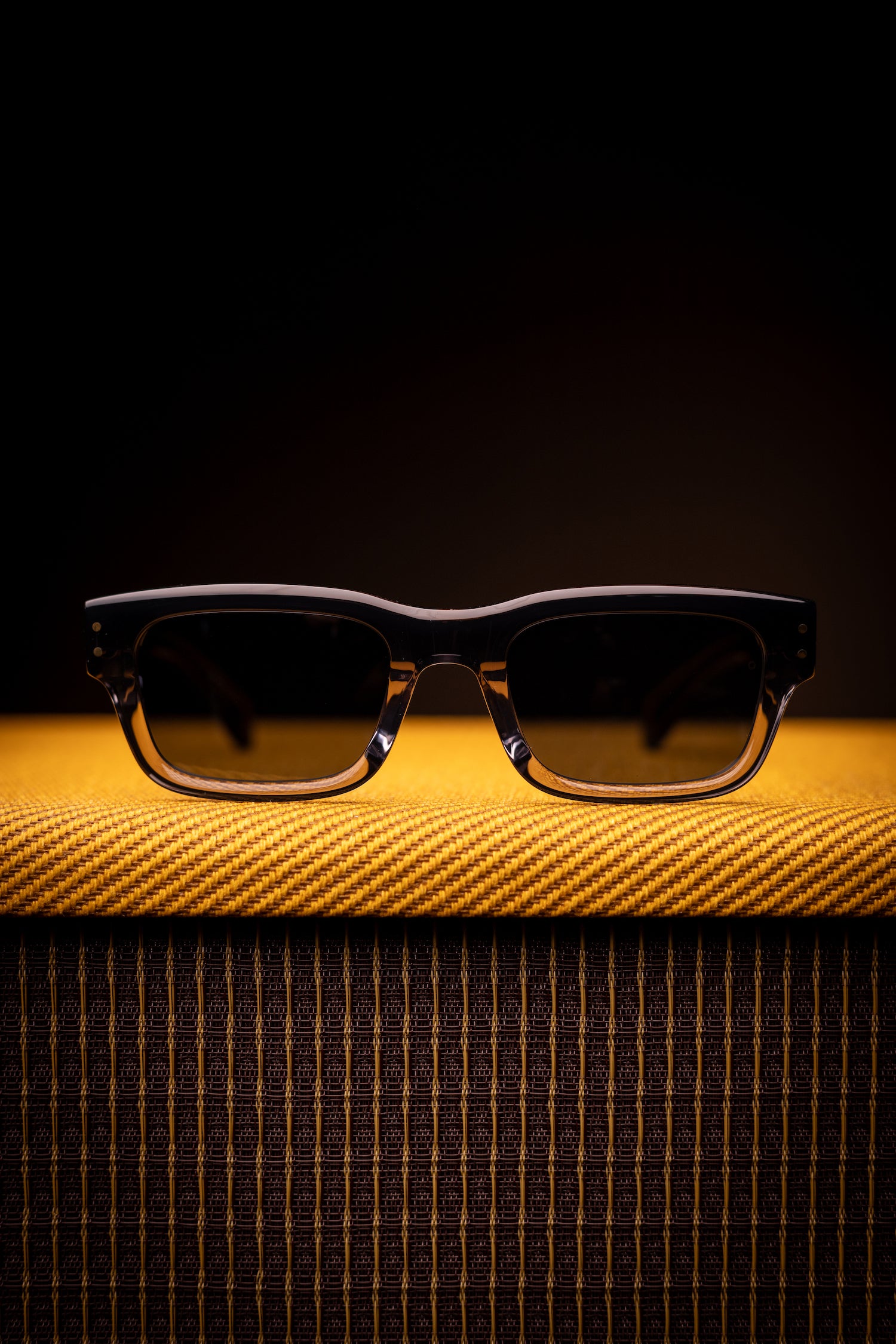 Johann Wolff Sunglasses - Konrad in Black Fade w/ Blue Polarized Lenses