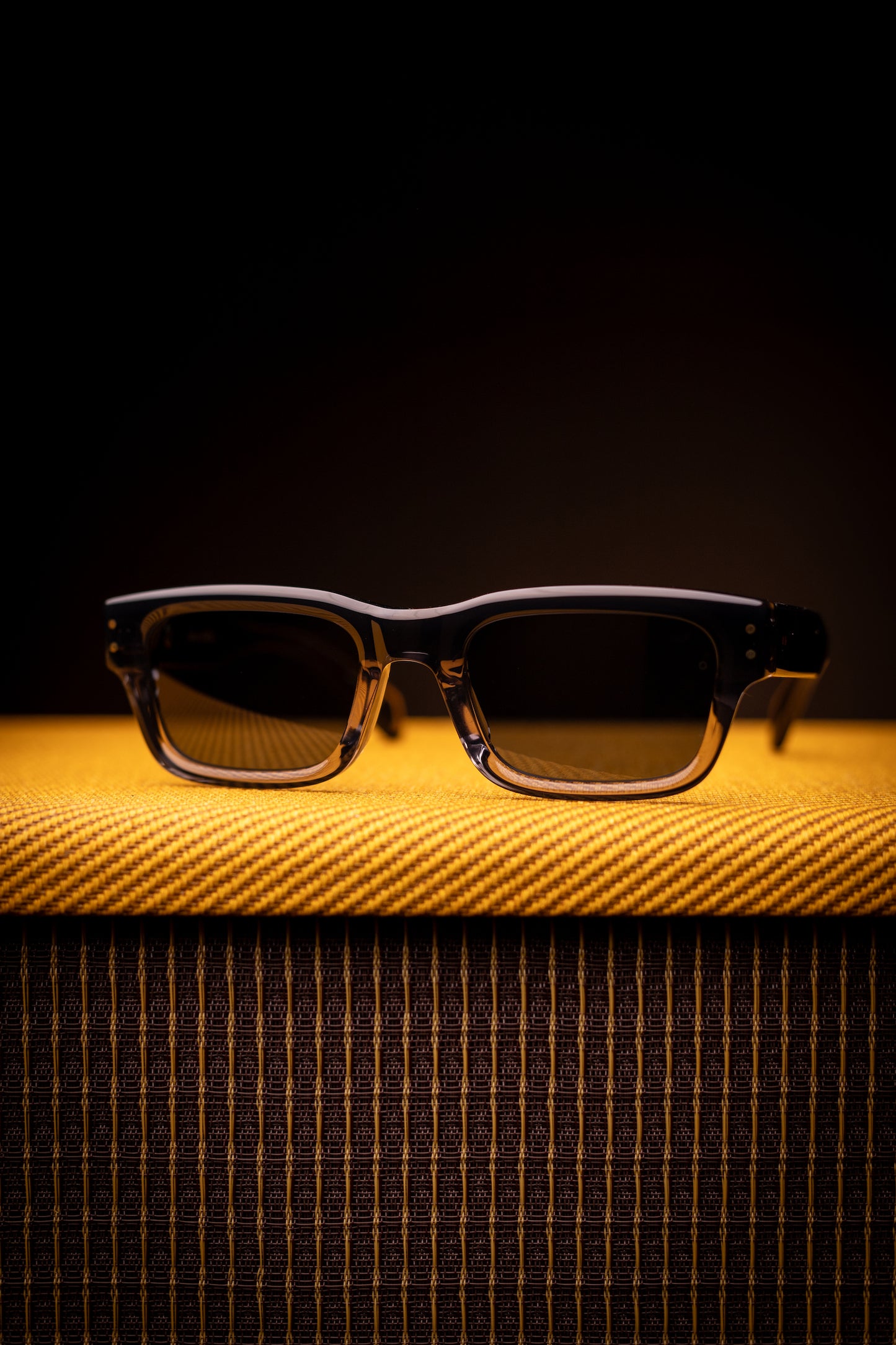Johann Wolff Sunglasses - Konrad in Black Fade w/ Blue Polarized Lenses