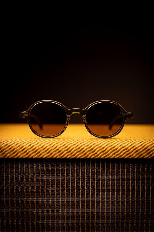 Johann Wolff Sunglasses - Gatsby in Army w/ Brown Polarized Lenses
