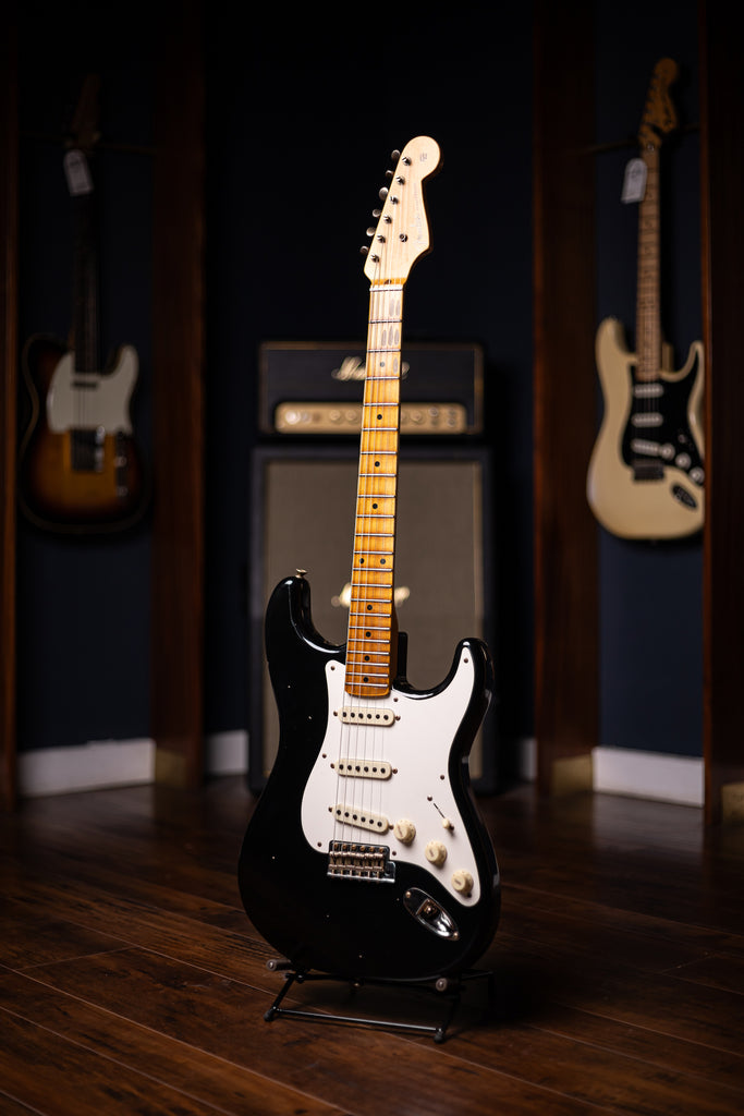 Fender Custom Shop 1956 Stratocaster Journeyman Relic Electric Guitar - Aged Black