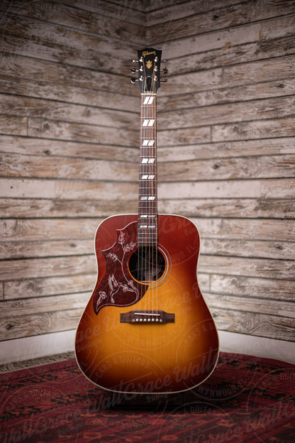 Gibson Hummingbird Studio Rosewood Acoustic Guitar - Satin Rosewood Bust