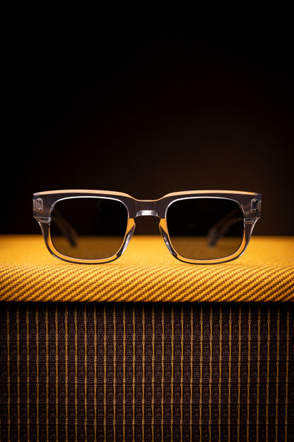 Johann Wolff Sunglasses - Martin in Fog w/ Blue Polarized Lenses