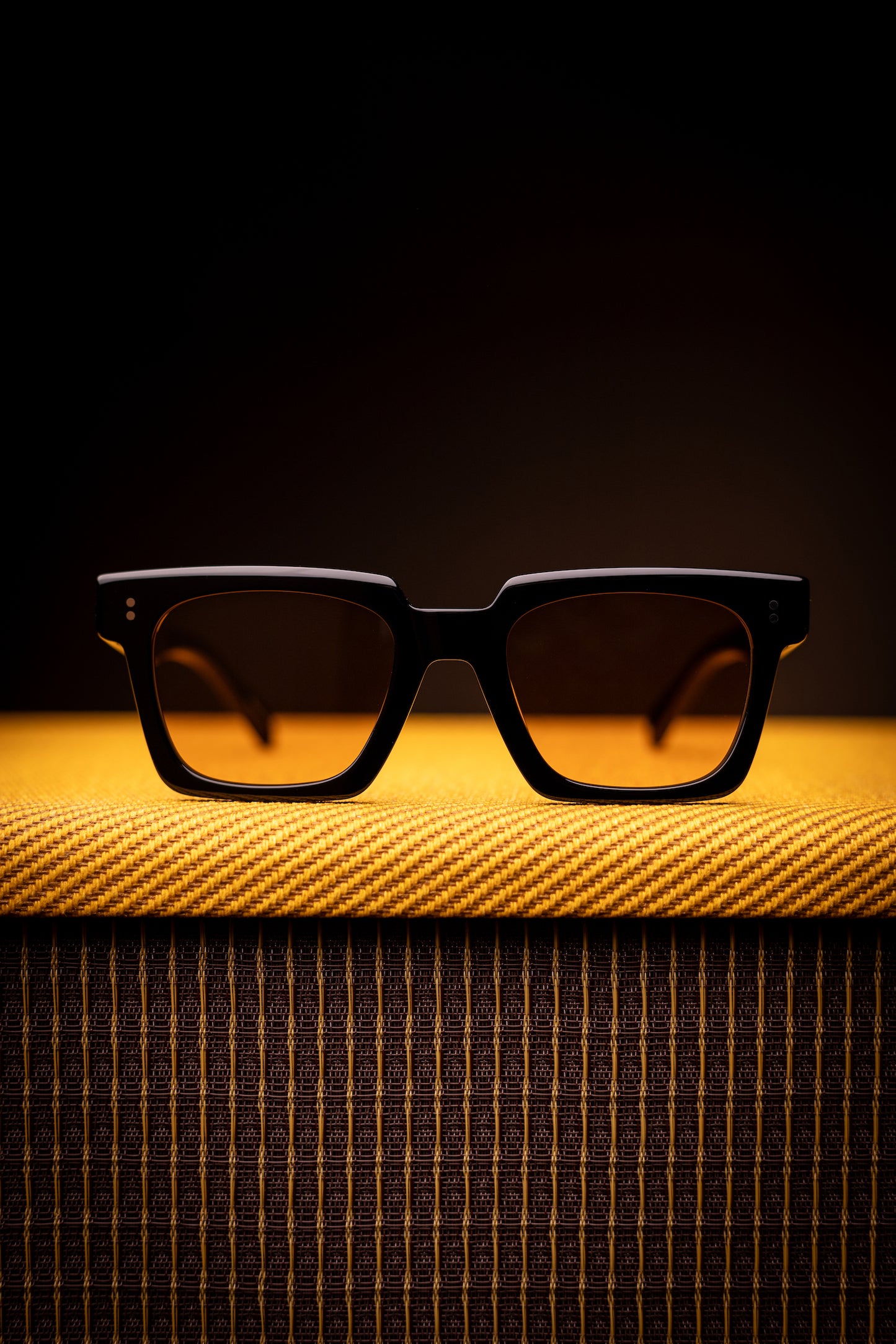 Johann Wolff Sunglasses - Anna in Black w/ Tuscan Polar Lenses